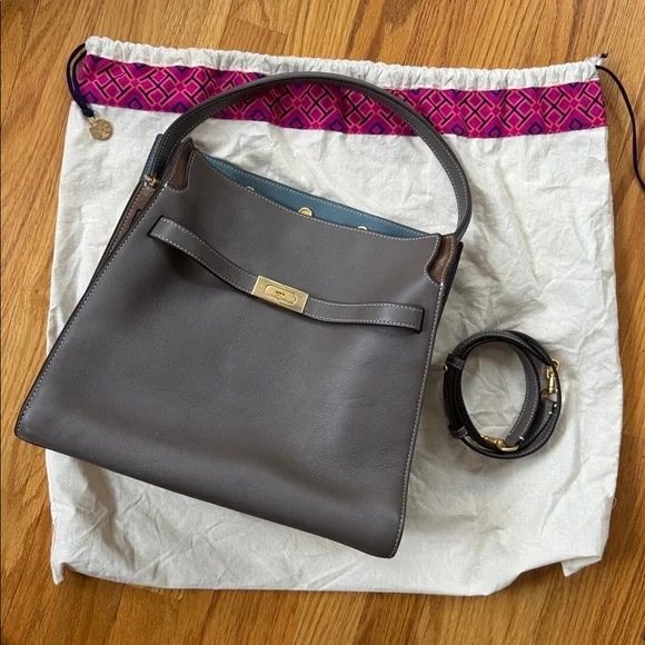 Tory Burch Lee Radziwill Double Bag in Clamshell - Picture 2 of 15